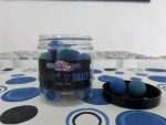 Premium Black & Blue 24mm Pop-Up Dumbells - Intense Aroma & Superior Buoyancy